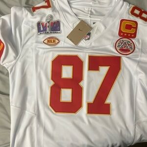 Travis Kelce Super Bowl jersey